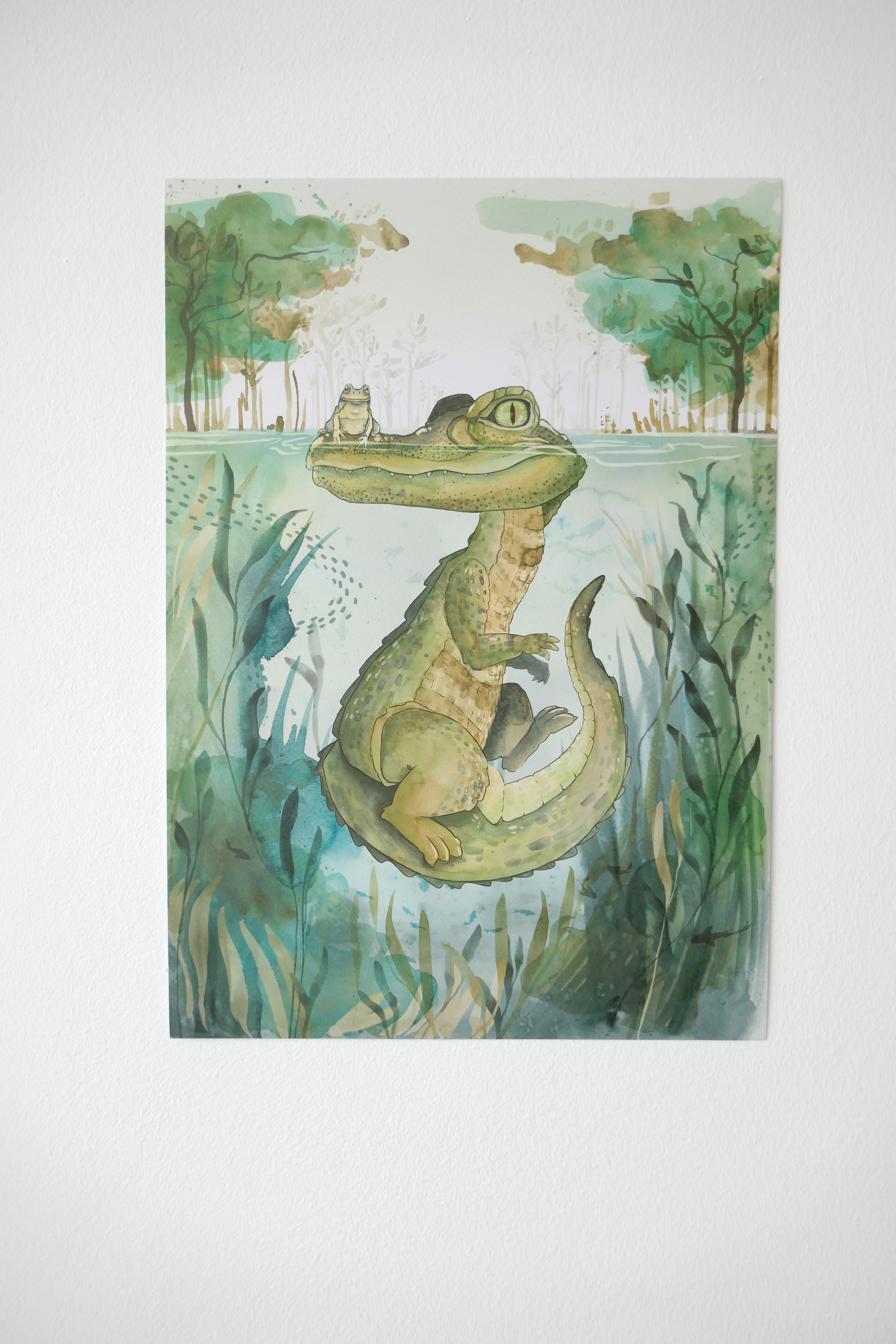 Art Print by Margreet Rijlaarsdam - D01_Crocodile_Magsupyourmind