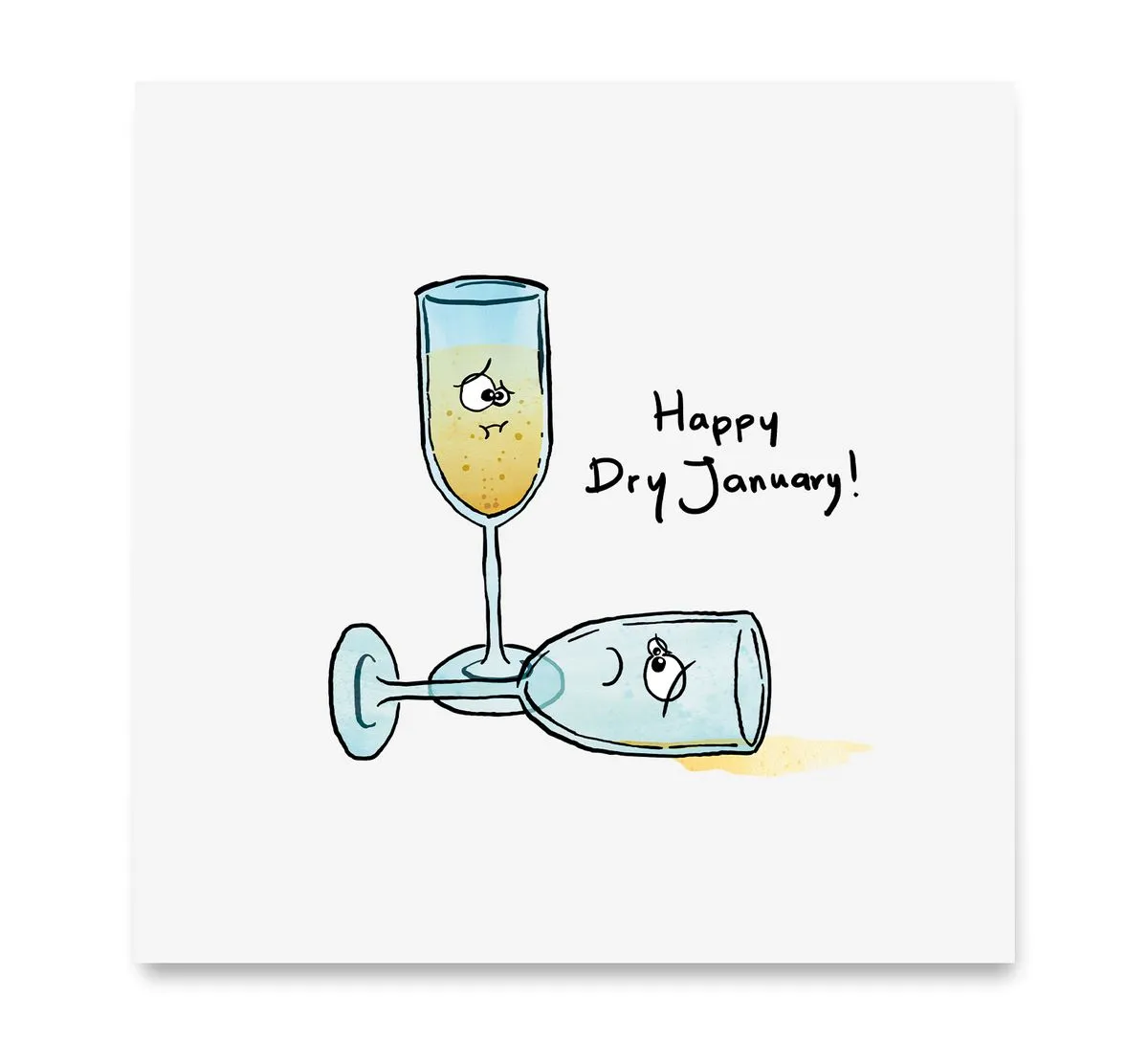 Dry January — Art by Margreet Rijlaarsdam
